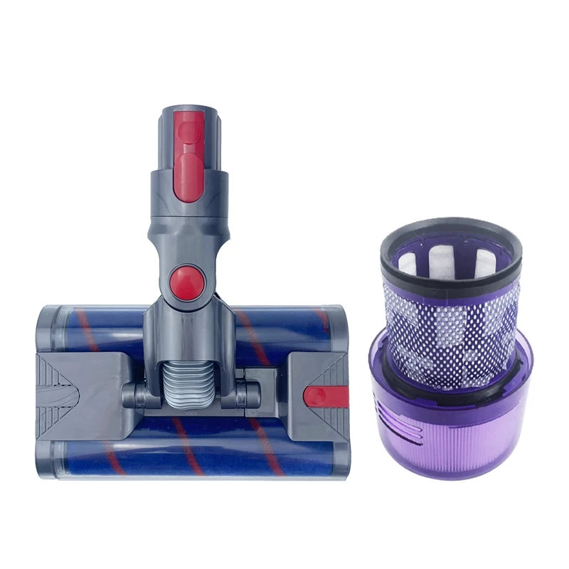 

Replacement for Dyson V11 Vacuum Cleaner Spare Roller Carpet Mite Removal Brush + Filter
