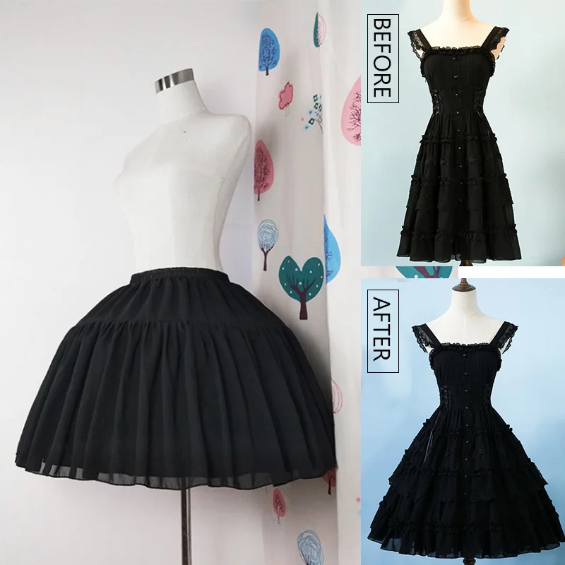 Регулируемая линия бальное платье кринолин нижняя юбка косплей короткая женская