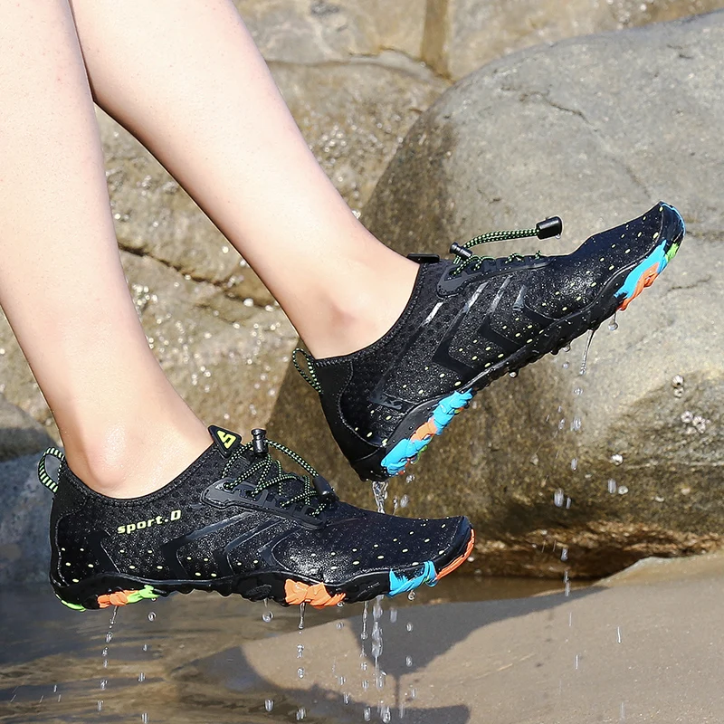 Aqua Shoes Мужская Летняя обувь быстросохнущие пляжные тапочки для плавания женские