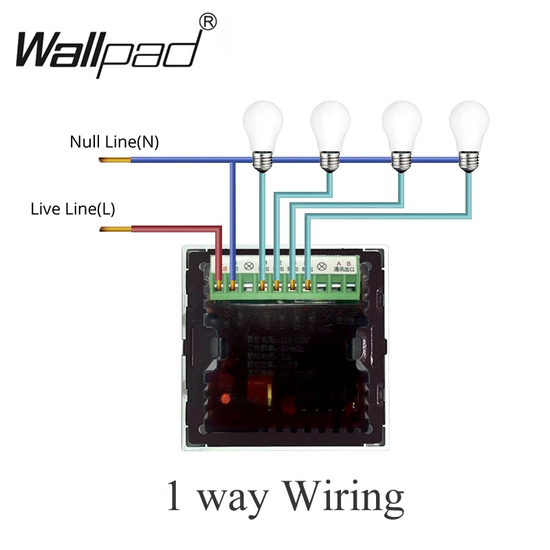 Настенный сенсорный выключатель 2 клавиши переключатель Wallpad функциональная