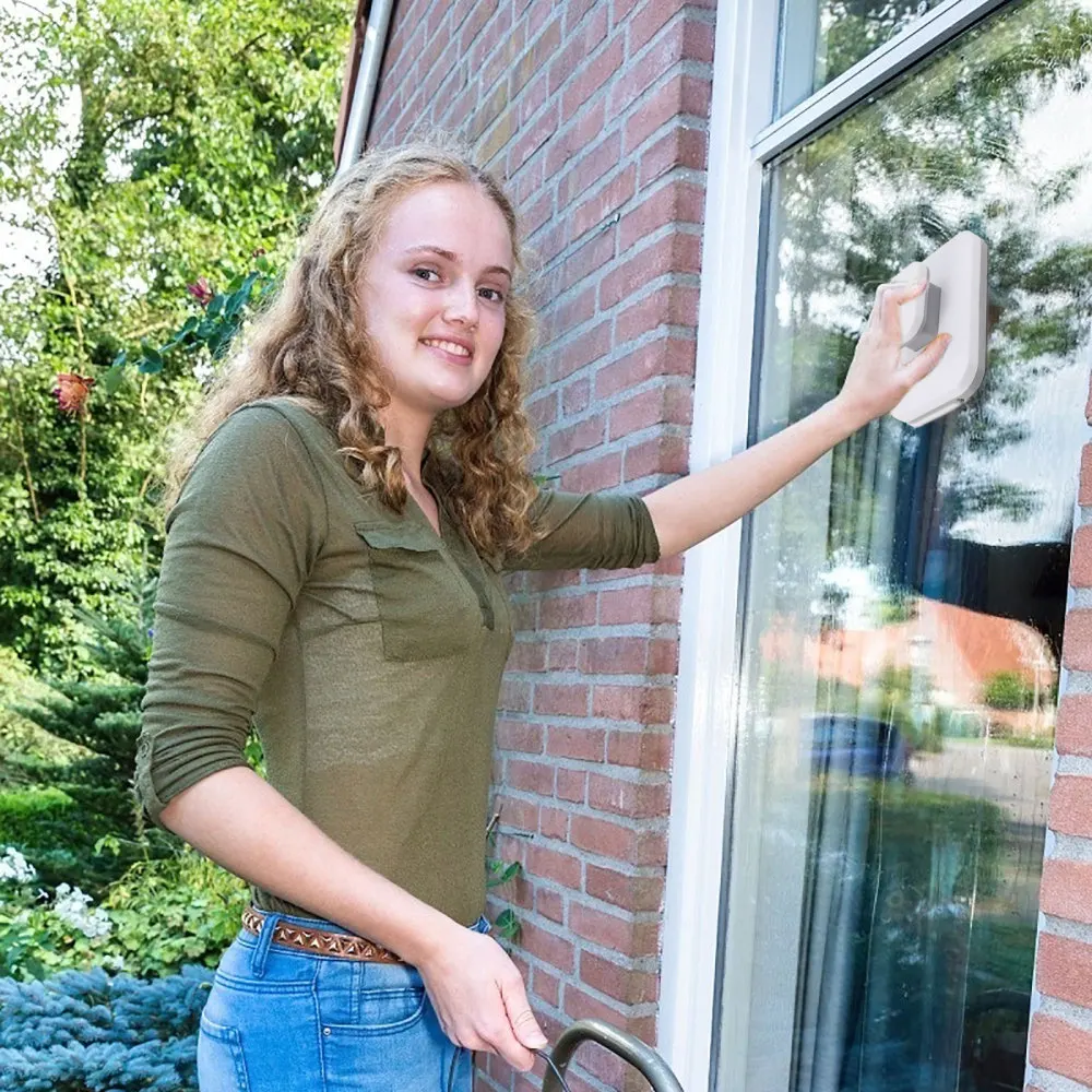 

Magnetic Glass Window Cleaning Wiper Double-Sided High-rise Cleaner Scraper