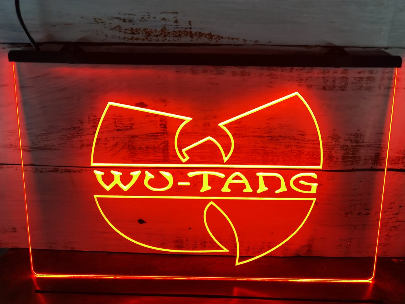 C110 Wu Tang Группа Логотип Пивной бар светодиодная неоновая световая вывеска | Дом и