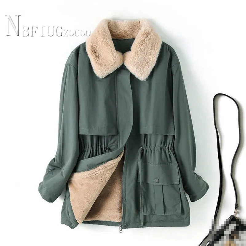 

Black Khaki Pink Army Green Colors Women Parkas M-4XL Plus Size Female Jacket