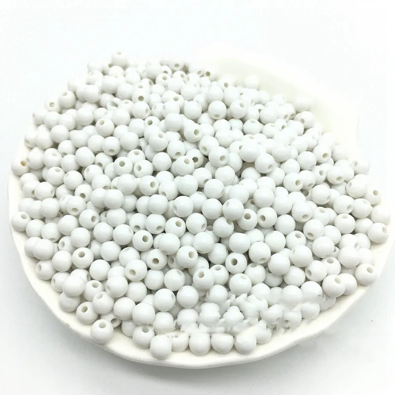 5 мм милые мини бусины акриловые карамельные цвета круглые шарики