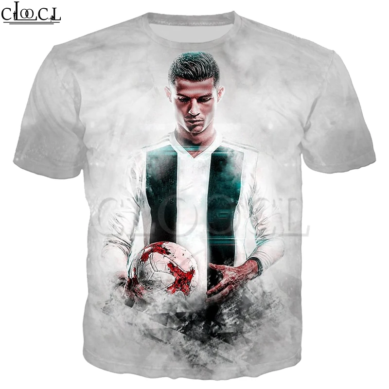 Толстовка с капюшоном принтом футбольной звезды Криштиану Роналду для мужчин и