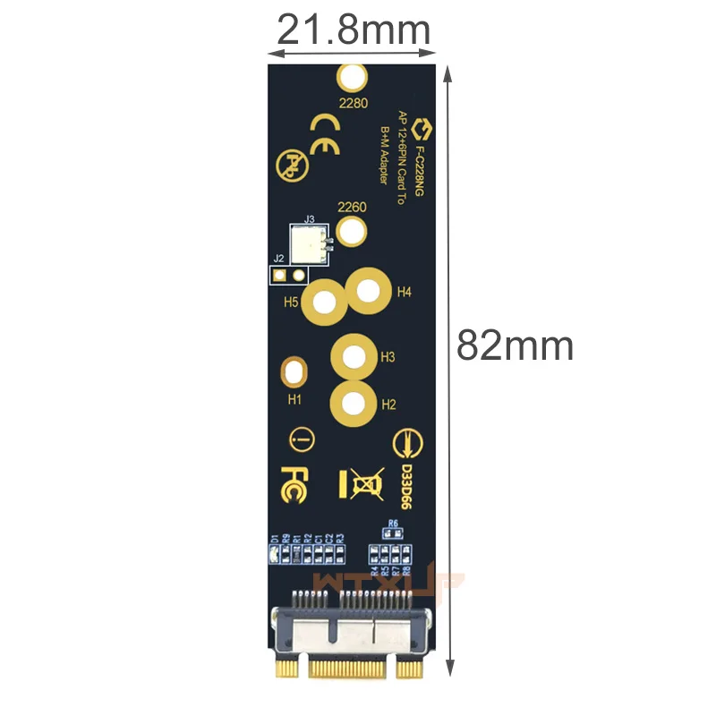 BCM94360CD BCM94360CS BCM943602CS BCM94360CS2 Wi-Fi-карта в M.2 NGFF Key B + M NVME SSD-адаптер преобразователь
