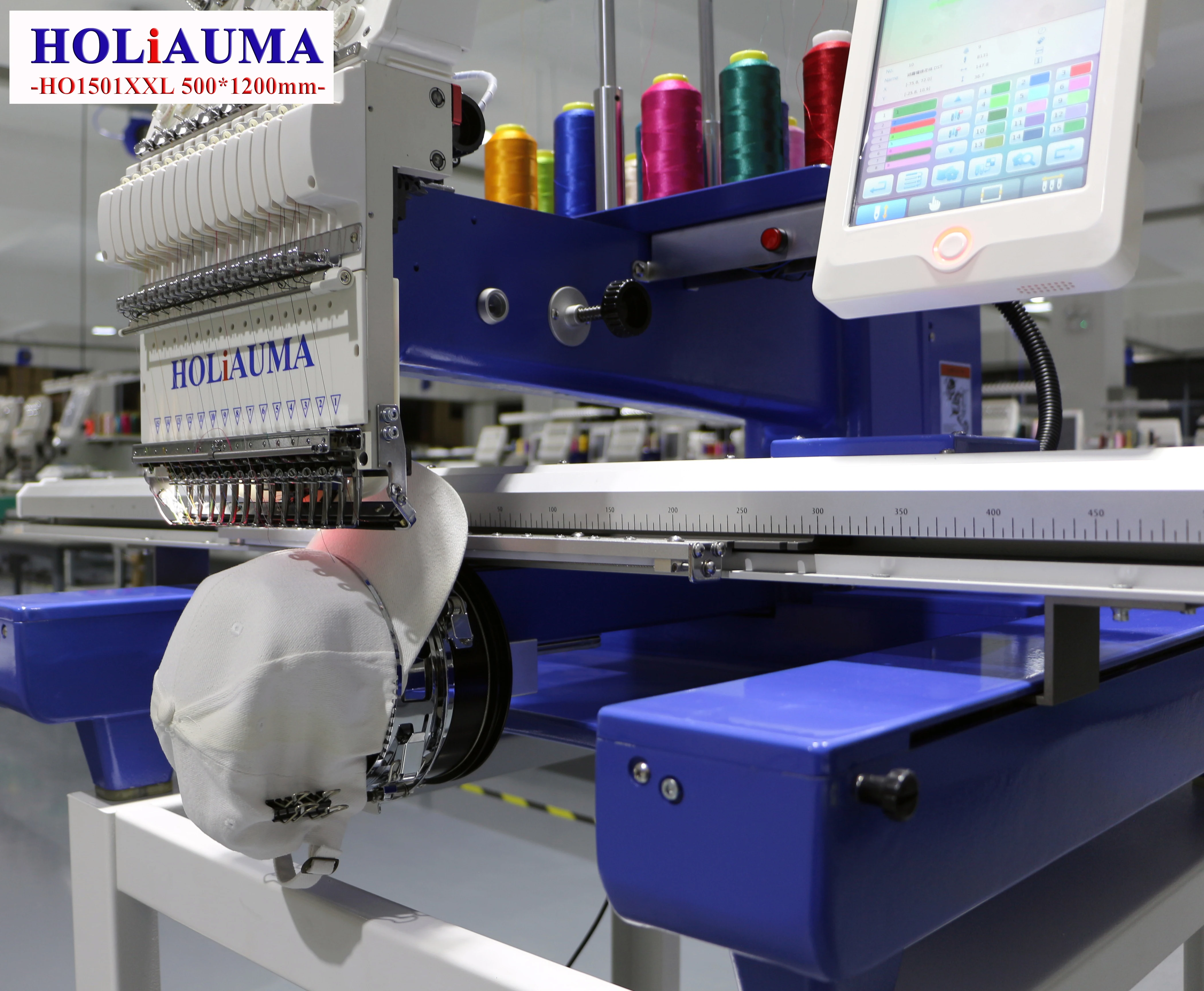 Горячая продажа одна головка для большой области вышивки плоской машины с