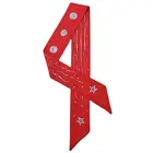 Женский узкий саржевый длинный шарф с принтом пять звезд, 6*100 см