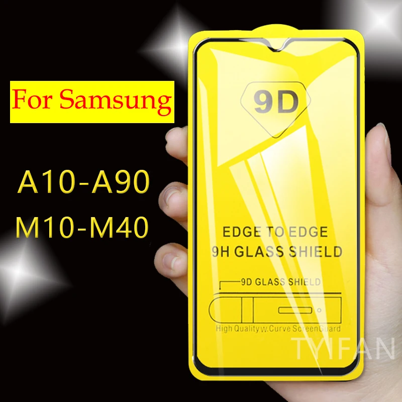Чехол из закаленного стекла для samsung a10 a20 a30 a40 a50 a60 a70 a80 a90 a20e a40s m10 m20 m30 m40 защитные