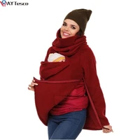 3 in 1 multi functional mother kangaroo sweater autumn winter maternity women s clothing thickened pregnancy wearing coat