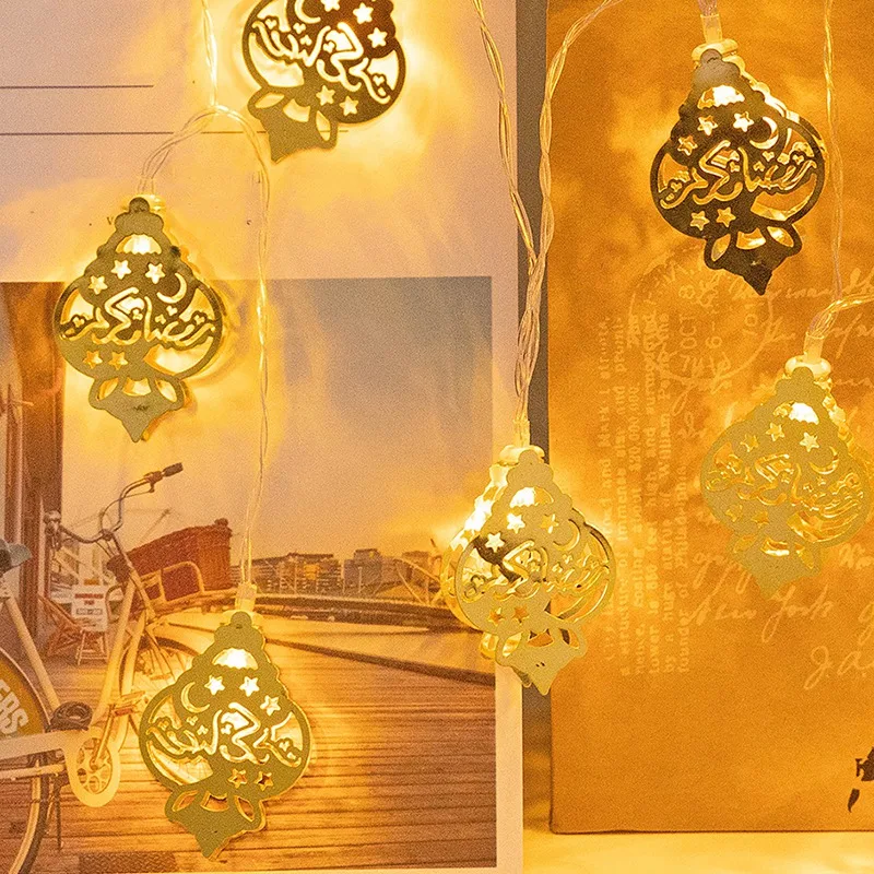 

Decorations Moon Star Led String Lights EID Mubarak Decor for Home Islam Muslim Event Party Supplies Eid Al-Fitr Decor
