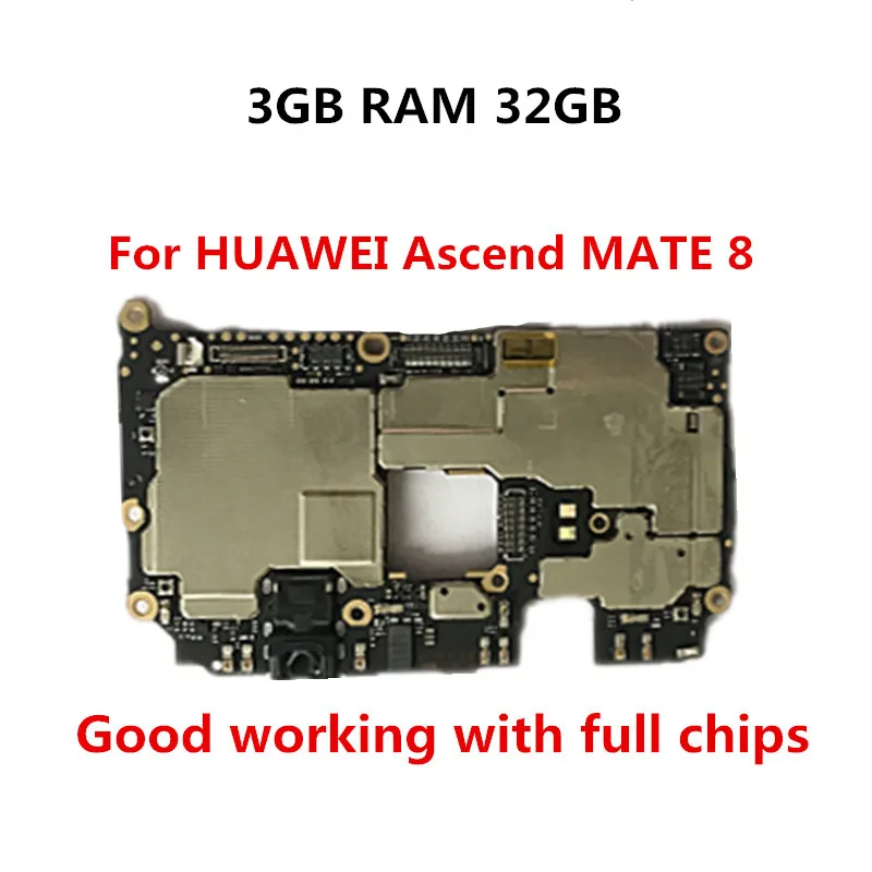 Для HUAWEI Ascend MATE 8 NXT-DL00 разблокированная оригинальная материнская плата 3 Гб RAM 32 ROM