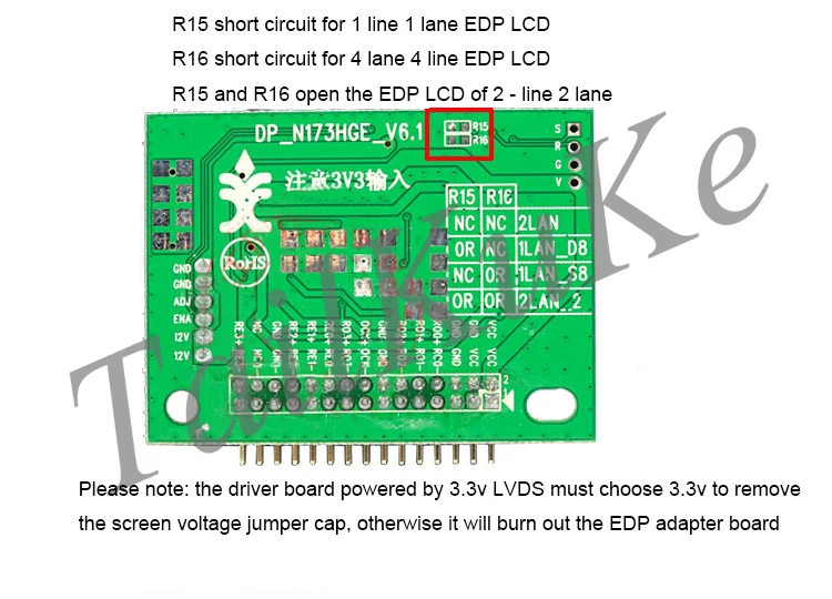 ED2 LVDS к EDP универсальный привод плата LVDS к EDP плата адаптера EDP ЖК-экран Плата передачи сигнала