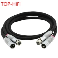 top hifi pair qed signature silver plated xlr balanced cable amplifier dvd player interconnect cable carbon fiber 3pin xlr