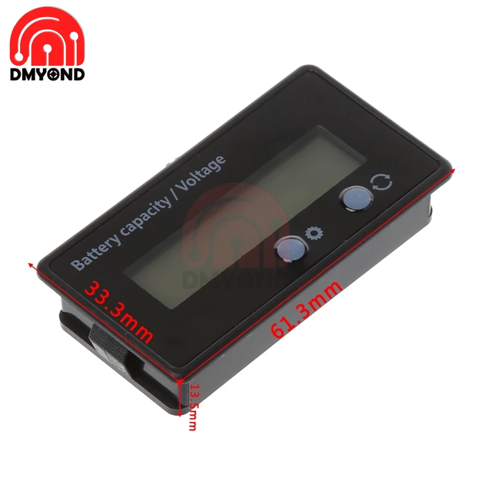 Синий DC 12V светодиодный Дисплей Батарея Ёмкость индикатор метр для аккумуляторов