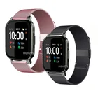 Ремешок для Haylou LS02, металлический браслет Миланская петля для Xiaomi Haylou LS02, 20 мм, ремешок для Amazfit Bip SGTS