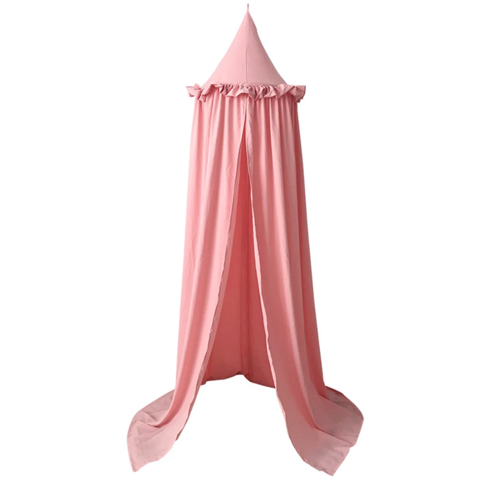 

Сетка от комаров для кровати, розовая кружевная дышащая мягсветильник ткань высокого качества 50x240 см, аксессуары для дома и спальни, детска...