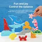 Новый трехмерный пазл с мультяшными животными, детский деревянный пазл, игрушки-рукоятки