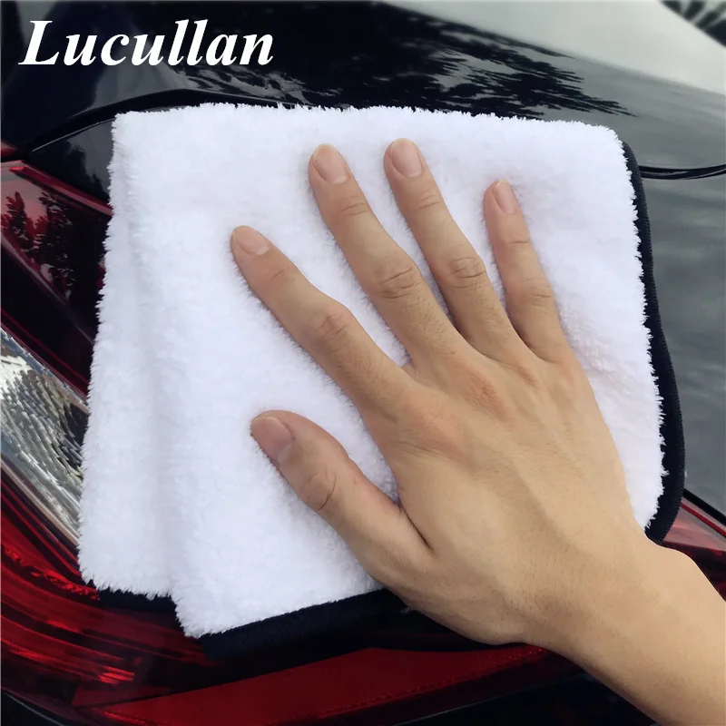 Lucullan Single Soft Microfiber Towel-Soft Enough for Even The Most Delicate Finishes-Buff Away Polishes & Car Wax with Ease - купить по
