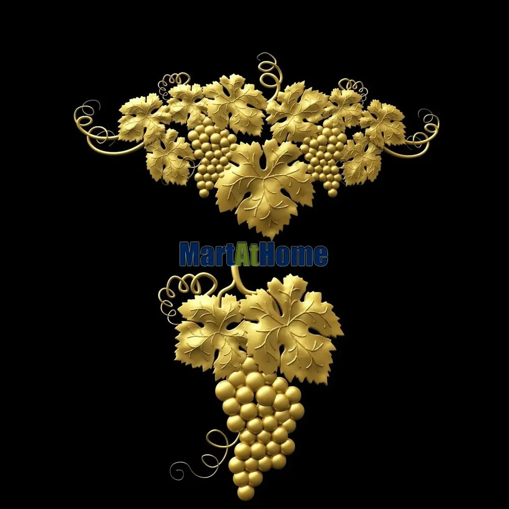

3D STL Model Grape for CNC Router Engraving & 3D Printing Relief Support ZBrush Artcam Aspire Cut3d