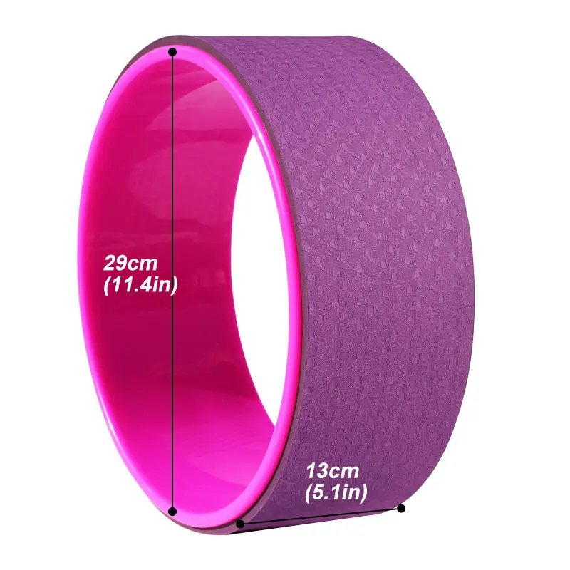 Колесо для йоги пилатеса круг из ТПЭ профессиональный ролик бодибилдинга