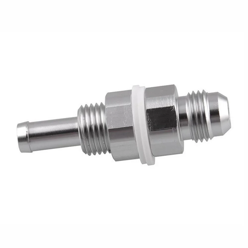 6AN Male Connector Flare Bulkhead To 5/16 Hose Barb 6061 T6 Aluminum Silver New | Автомобили и мотоциклы
