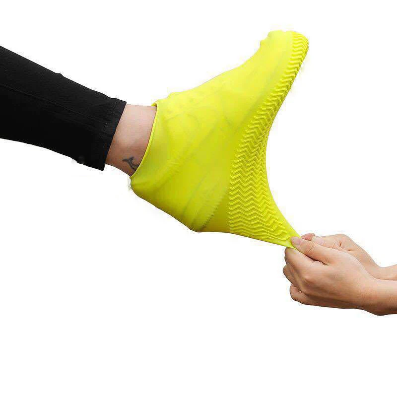 Силиконовые галоши непромокаемые бахилы сапоги резиновые защита от дождя