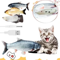 moving fish pet cat toy electric usb charging simulation dancing moving floppy fish cats toy for pet interactive dropshipping