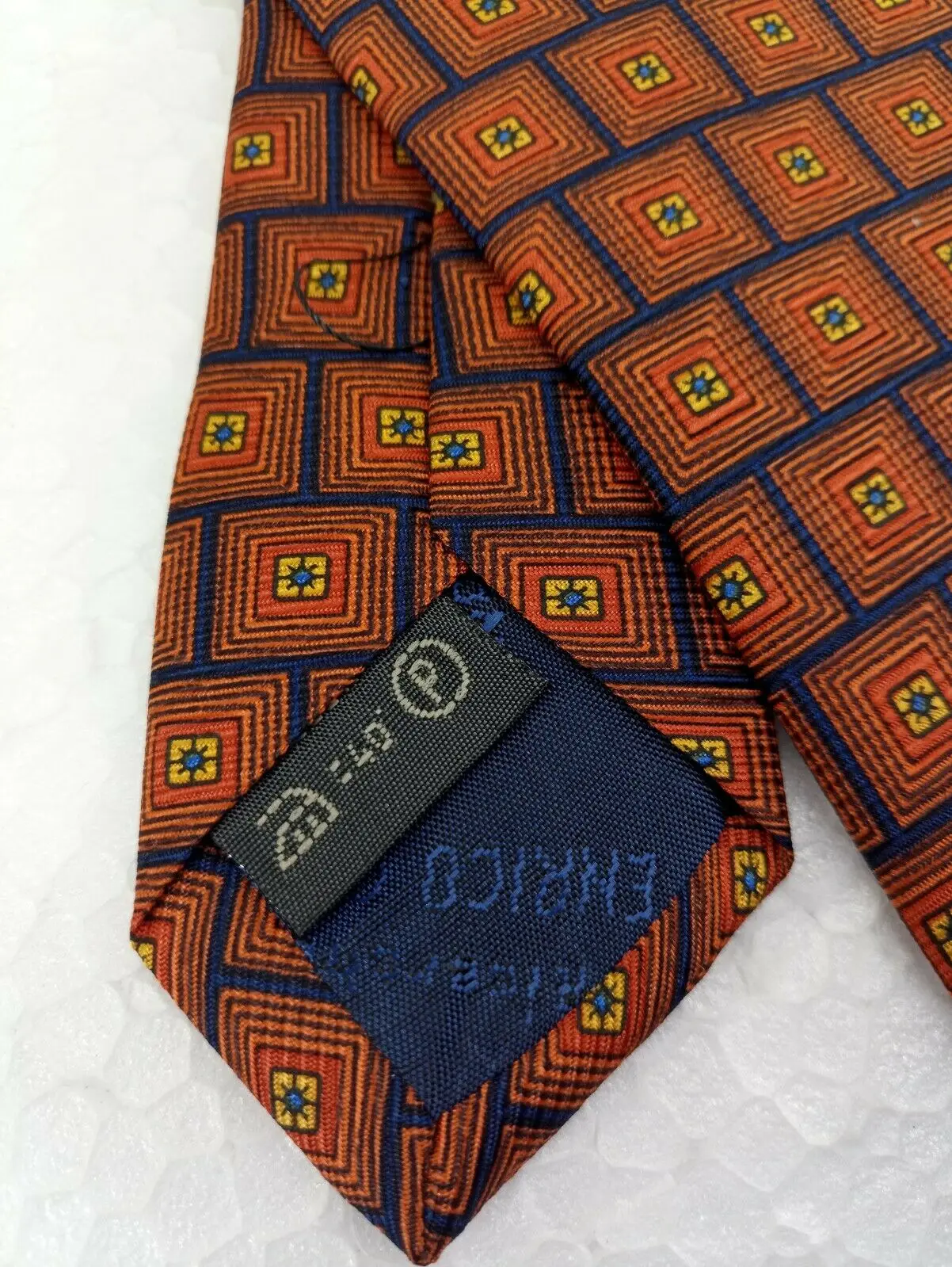 Галстук Крутое покрытие arancione blu seta jacquard длинный бизнес/церимония - купить по
