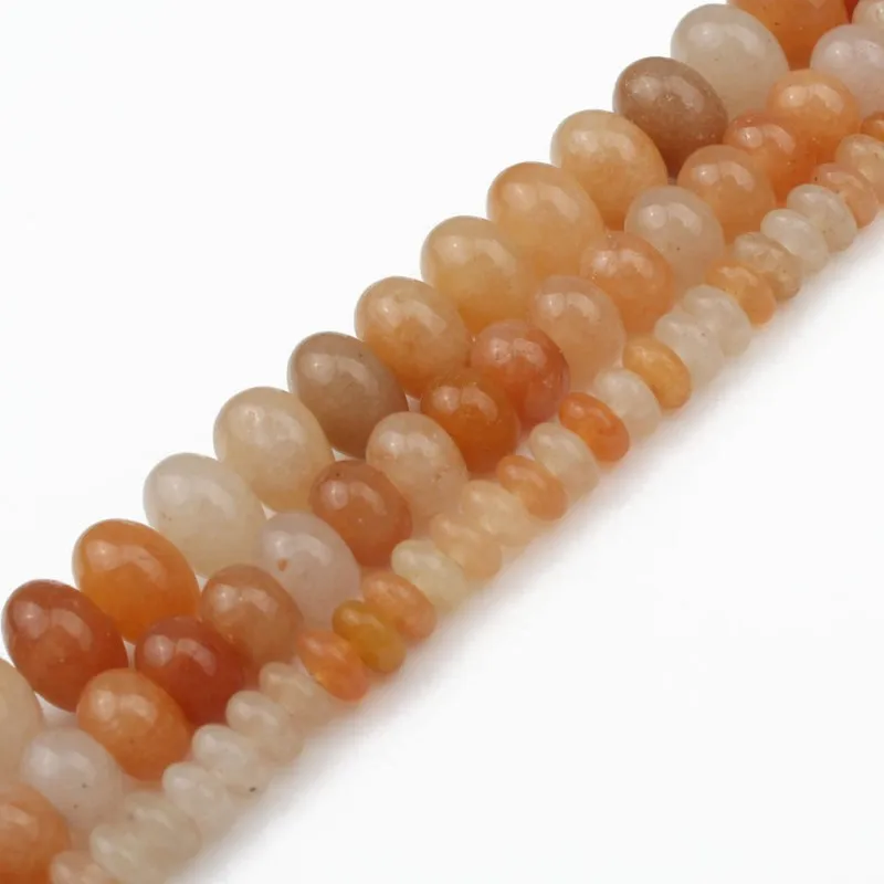 4 6 8 мм Натуральный Красный Авантюрин нефрит круглые каменные бусины-разделители