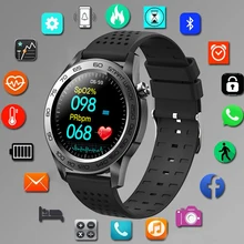 LIGE 2021 New Men Smart Watch Temperature Multiple Sports Mode Waterproof Smart Health Data Analysis Men Smartwatch Android IOS