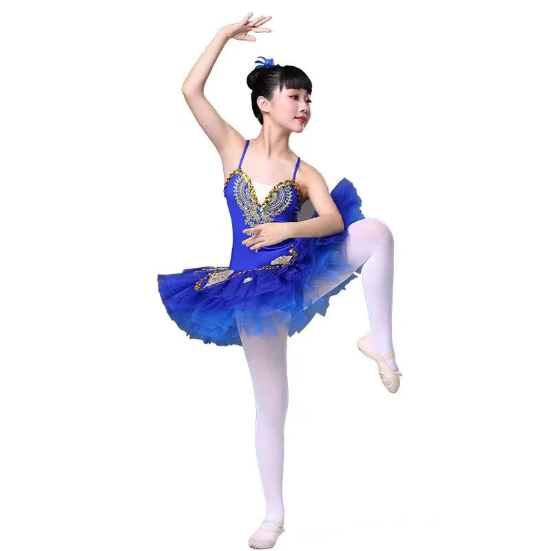 2021 Pink/Purple/White/Green Girl Ballet Tutu Dress Swan Lake Costume Ballerina Clothes Children Dance Girls | Тематическая одежда