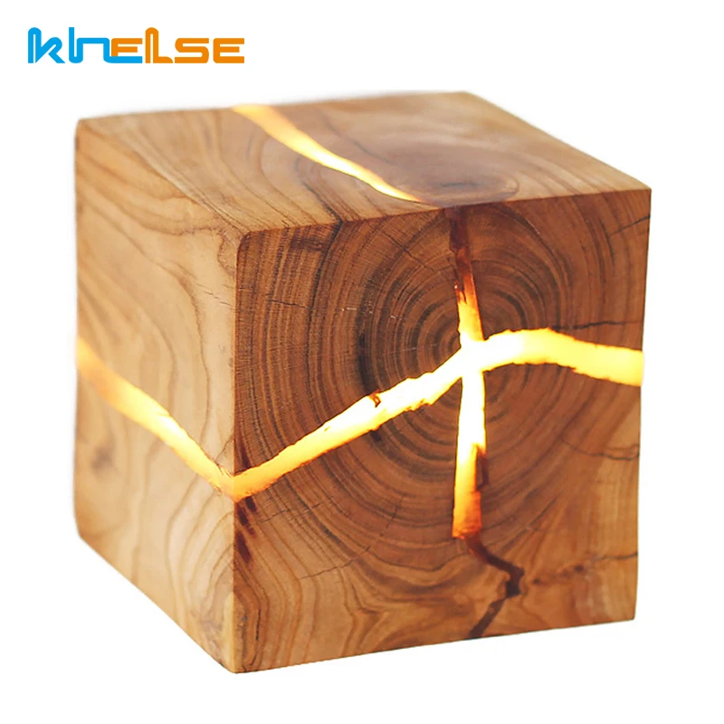 Европейский разделенный деревянный светодиодный настенный светильник для