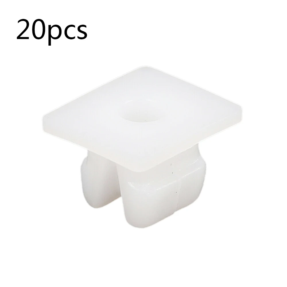 20 шт. пластиковые заклепки белые зажимы для бампера крыла Toyota 90189 06193|Клипсы и