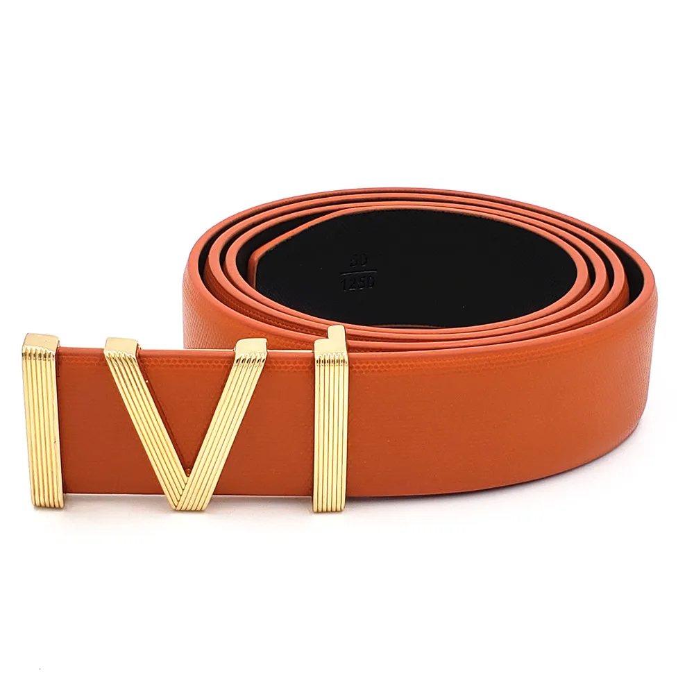 Ремень из натуральной воловьей кожи для мужчин и женщин Модный дизайнерский пояс