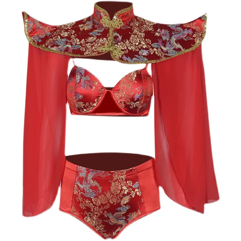 

2021 NEW Chinese Style Women Jazz Dance Costume DJ Gogo Performance Clothing Festival Outfit Singer Dancer Hip Hop Stage Clothes