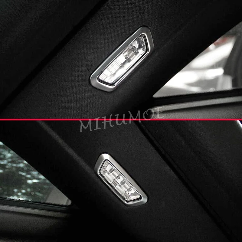 2x матовый хром багажник светильник крышка вокруг для 2016 2021 Mercedes GLC Wagon X253|cover for|cover
