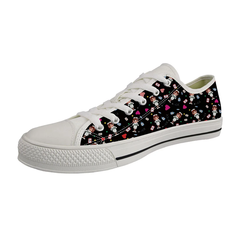 

New Nurse Doctor Print Women Sneakers Slip On Light Mesh Cosplay Shoes Zapatos Cartoon Alpaca Pattern Sport Training
