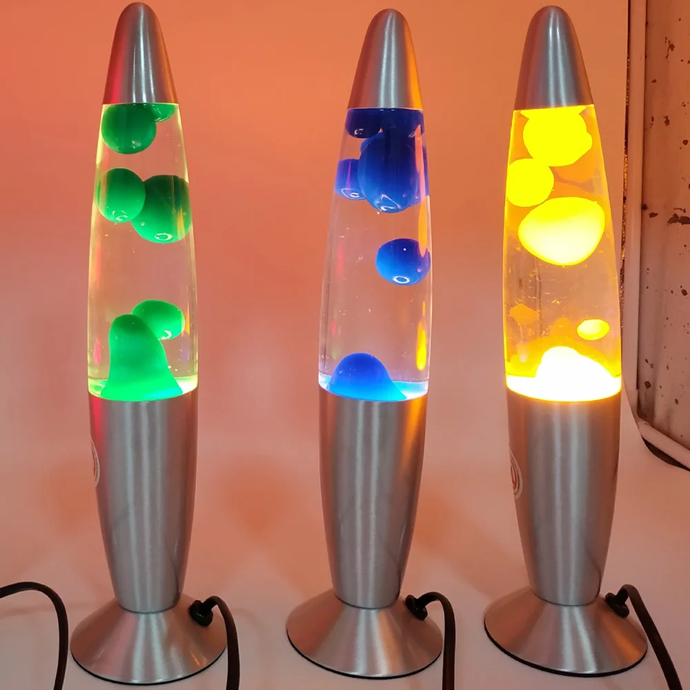 Volcanic Lava Small Night Lamp Ac110v Novel Jellyfish Led Wax Household Novelty Lighting Light Bulb Lights for Bedroom | Лампы и