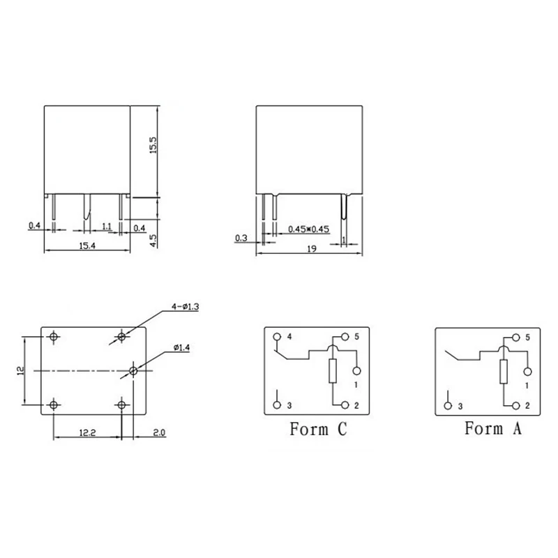 5 шт./лот SRD 12VDC SL C pin PCB тип 12V DC Power Relay|Реле| |