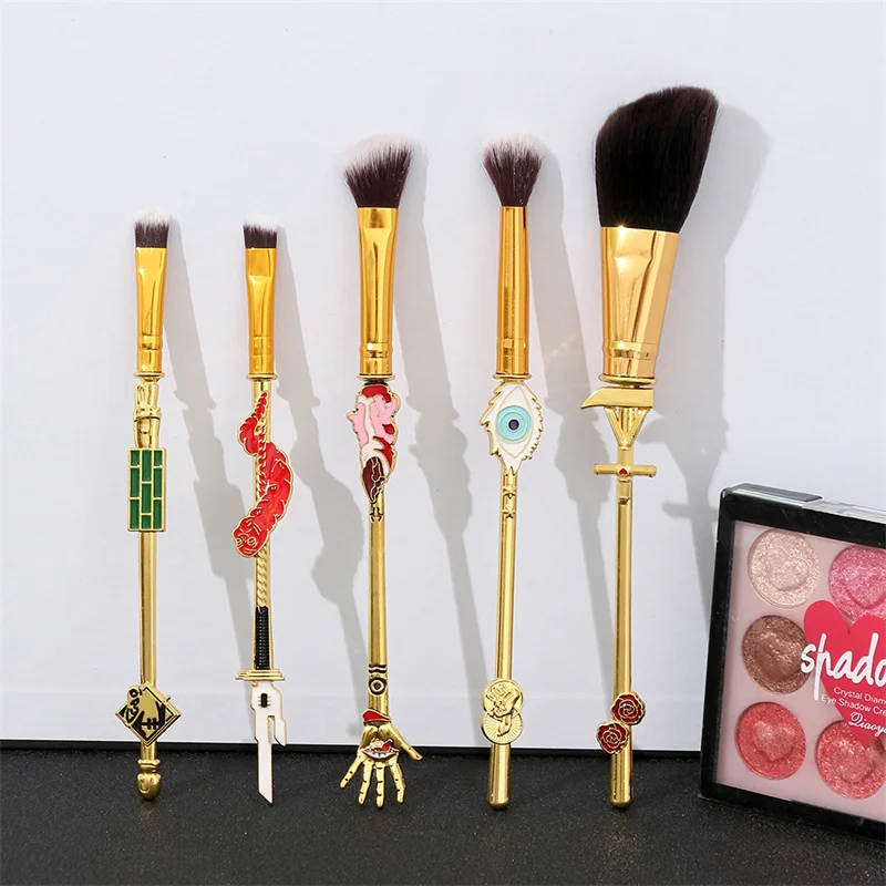 Бесплатная доставка 5 шт./компл. японские кисти для макияжа из аниме джутсу женщин