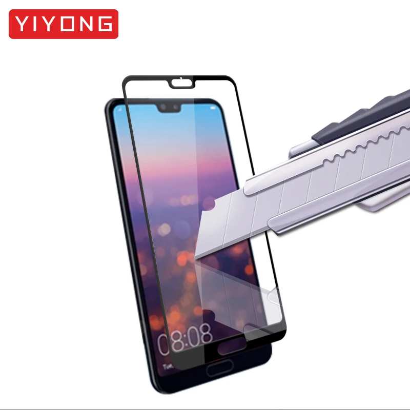 25 шт./лот YIYONG 5D полное покрытие стекло для Huawei P20 Lite Plus закаленное Защита экрана Pro P