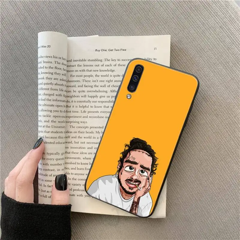 

post malone pop singer Phone Case For Samsung galaxy S 9 10 20 A 10 21 30 31 40 50 51 71 s note 20 j 4 2018 plus