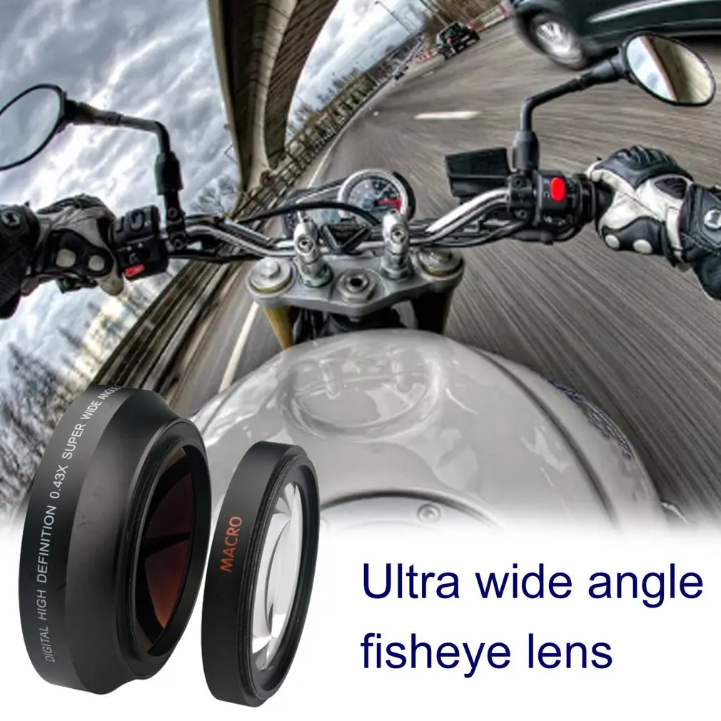 

67mm 0.43X Professional Wide Angle Lens Optical Glass Ultra Wide Angle Fisheye Lens For Digital Cameras
