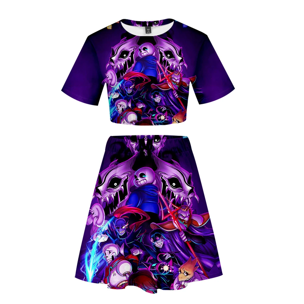 Комплект для ролевых игр Undertale Модный комплект из двух частей Женская Летняя мода