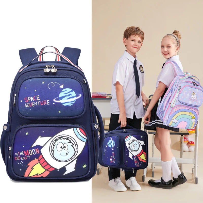 Children's Backpack Boy School Bags Primary School Backpack 1 Grade Cute Cartoon Dinosaur Unicorn Backpack Child Girl Backpack