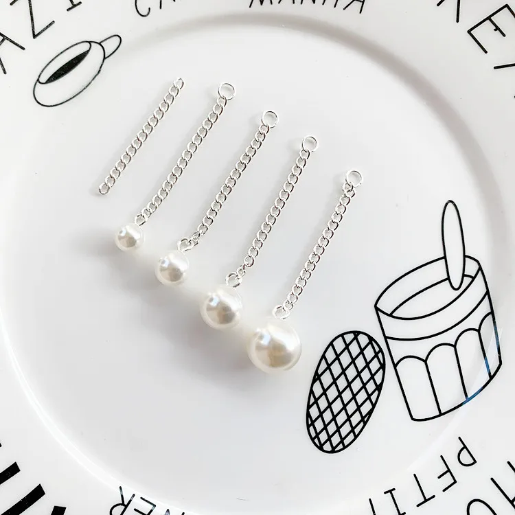 Diy серьги аксессуары жемчужная цепочка с кисточками Плавающие Подвески для