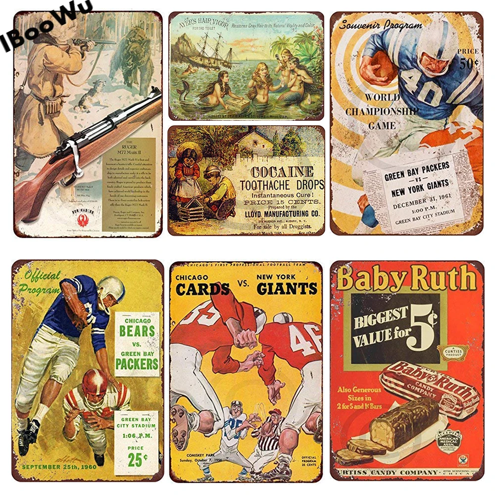 Мужская пещера постер в винтажном стиле ретро 1930 преданность даме стадион темно