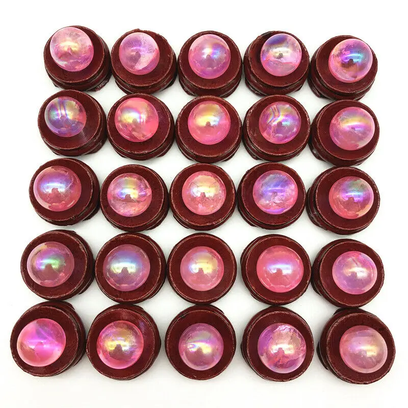 Опт Гальванизированный 1 шт. 16-19 мм Розовый Титан аура гальваническое покрытие