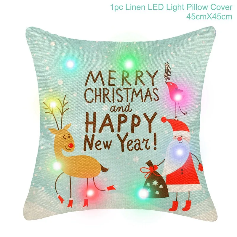 Frigg LED Chiristmas наволочка Санта Клаус наволочки Рождественские украшения для дома из